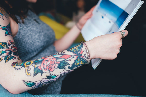 Woman reading a book