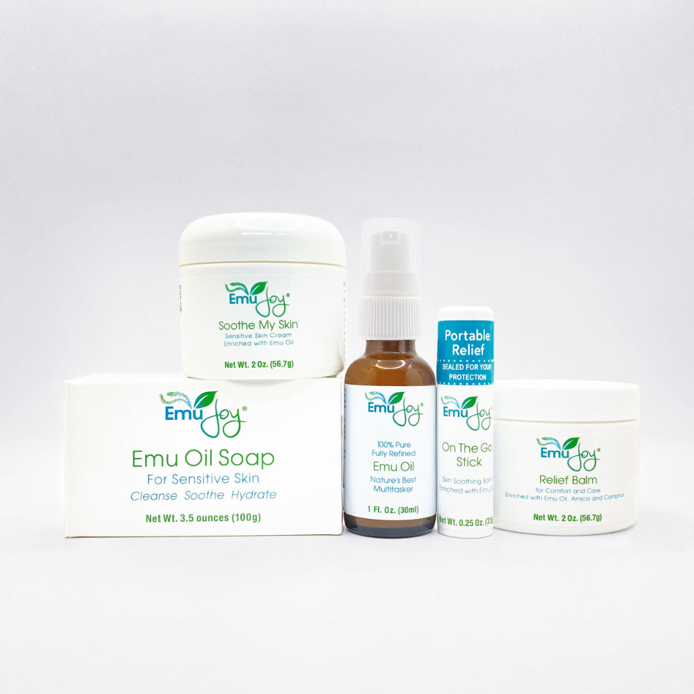 Soothe My Lichen Sclerosus Kit - 5 Product Set for LS Relief | Emu Joy