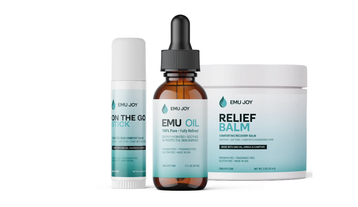 Soothe My Pain Kit — Pure Emu Oil, Relief Balm and On the Go Stick lineup