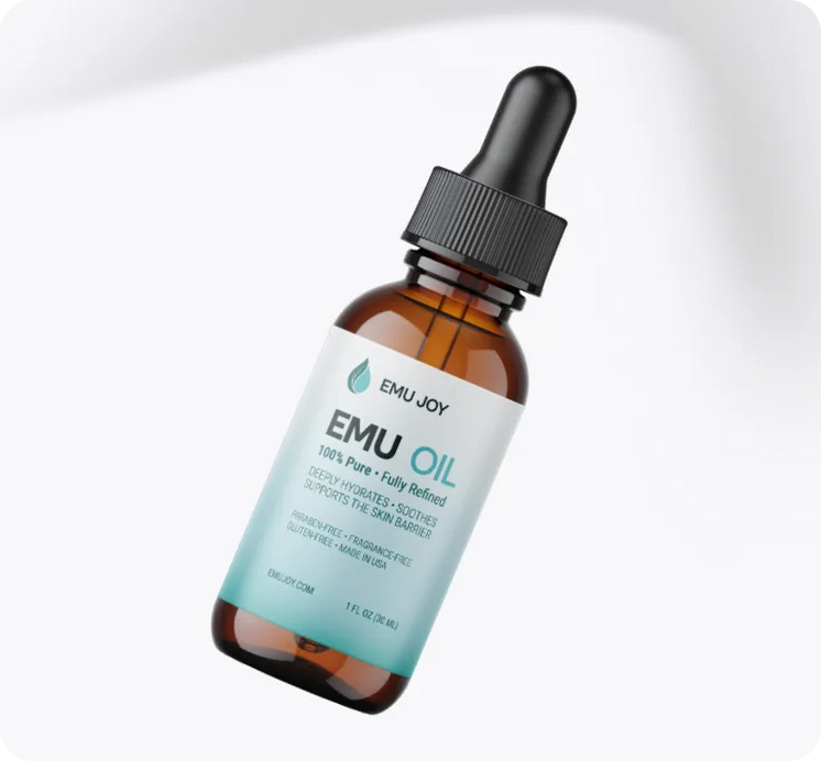 Emu Joy Pure Emu Oil dropper bottle