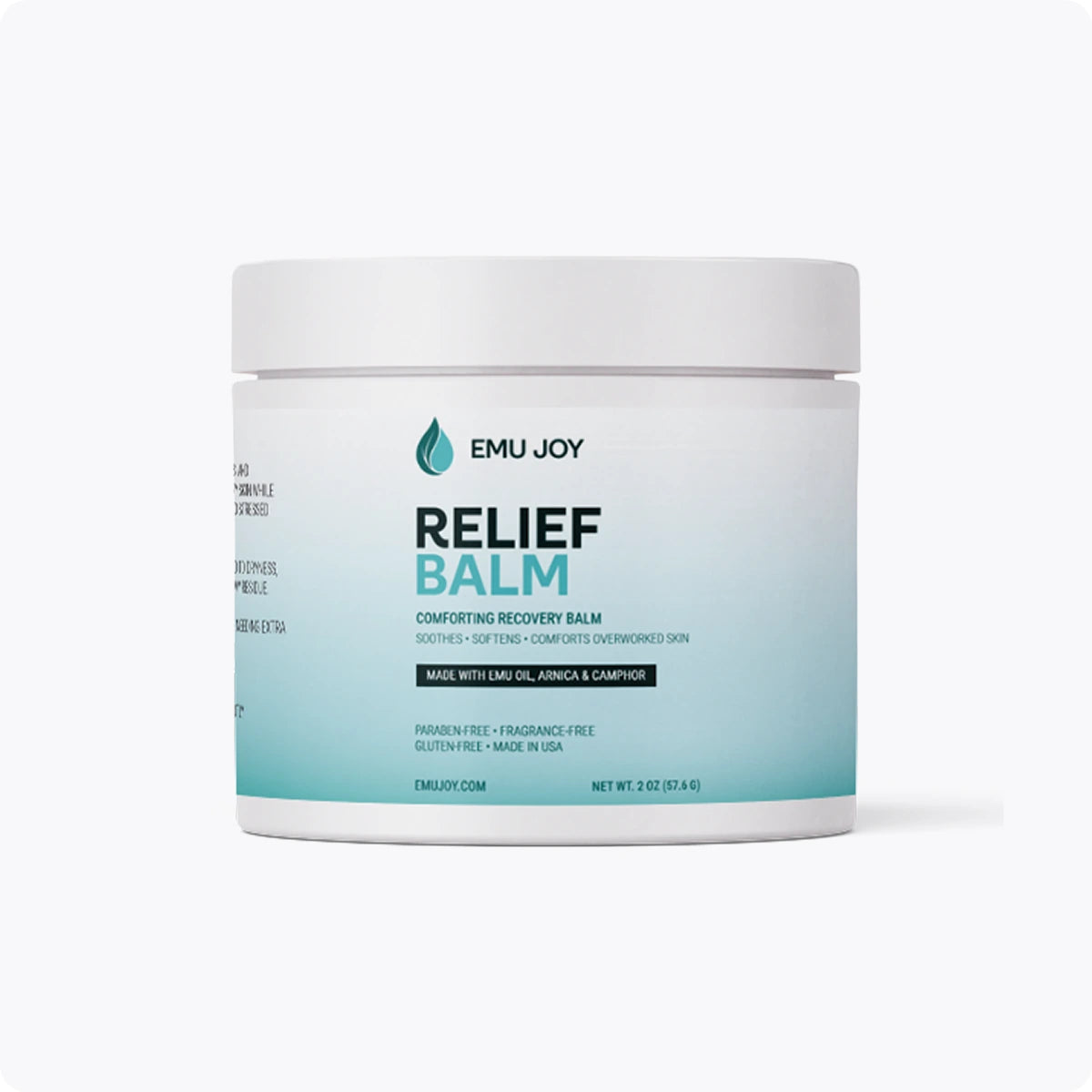 Emu Joy Relief Balm jar, front view