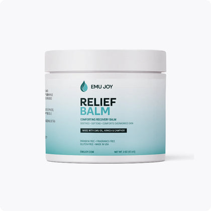 Emu Joy Relief Balm jar, front view