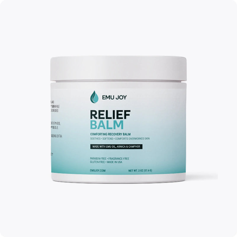 Emu Joy Relief Balm jar, front view