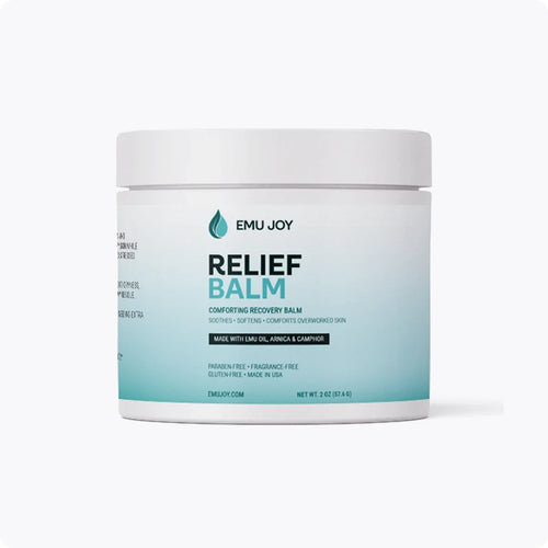 Emu Joy Relief Balm jar, front view