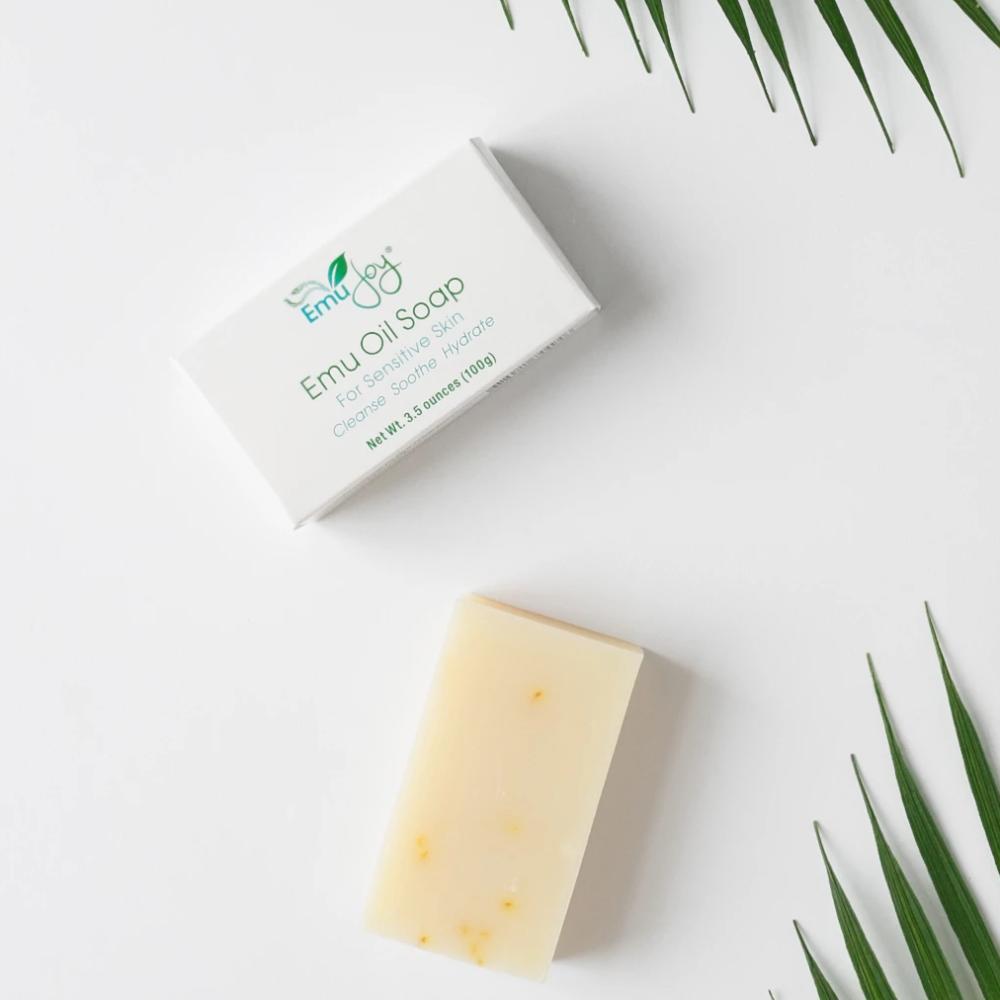 Emu Oil Soap Bar for Sensitive Skin Eczema Psoriasis Rosacea Acne | Emu Joy